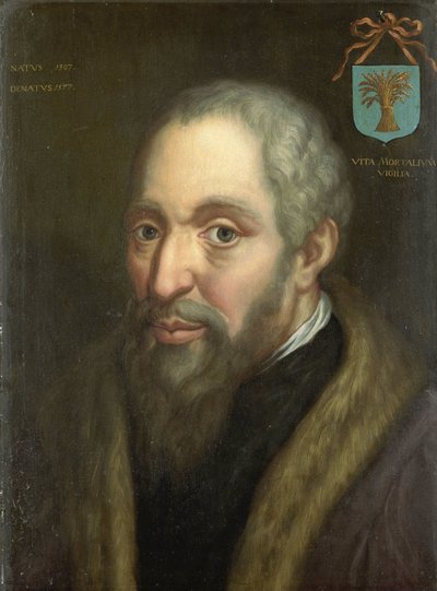 Portrett av Viglius ab Zuichemus, frisisk jurist, president i Privy Council og medlem av statsrådet av Anonymous