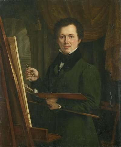 Portrett av en maler av Anonymous