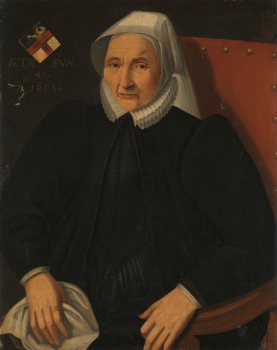 Portrett av en eldre dame fra Haling-familien av Anonymous