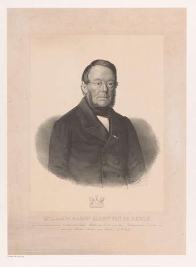 Portrett av Ludolph Anne Jan Wilt Sloet van de Beele av Anonymous