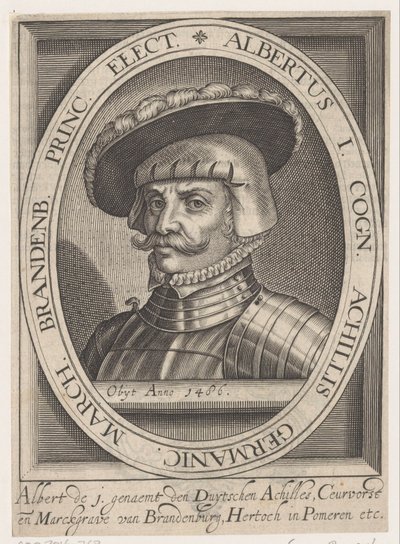 Portrett av Albrecht III Achilles, kurfyrst av Brandenburg av Anonymous
