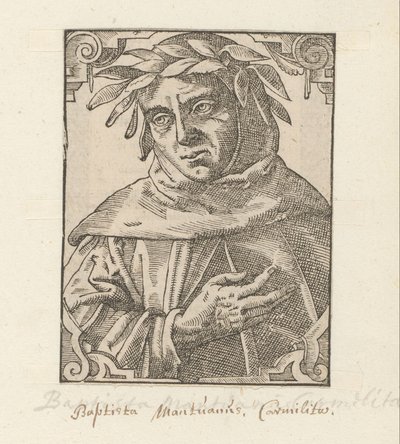 Portrett av Baptista Mantuan av Anonymous