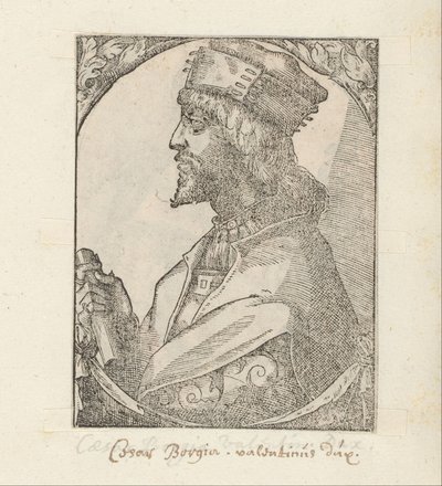 Portrett av Cesare Borgia av Anonymous