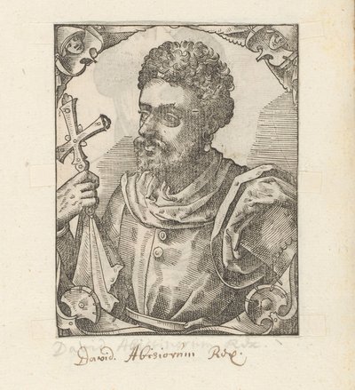 Portrett av Dawit II, keiser av Abessinia av Anonymous