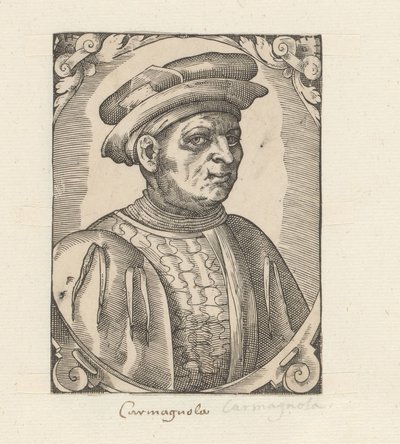 Portrett av Francesco Bussone fra Carmagnola av Anonymous