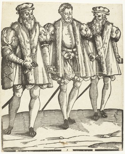 Portrett av Gaspard, Francois og Odet de Coligny av Anonymous