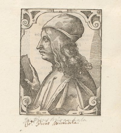 Portrett av Giovanni Pico della Mirandola av Anonymous
