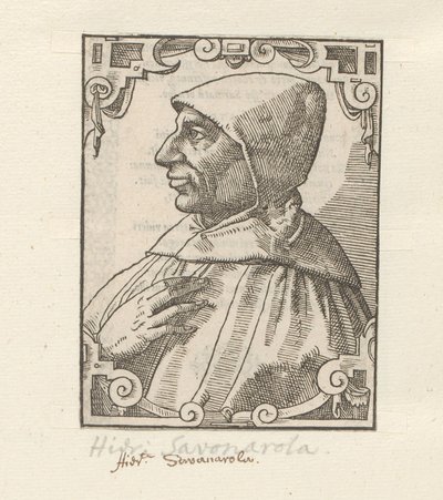 Portrett av Girolamo Savonarola av Anonymous