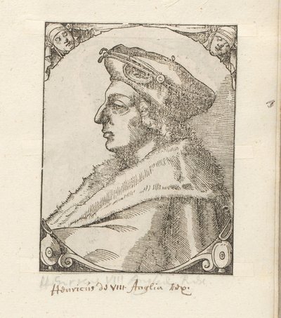 Portrett av Henry VIII, konge av England og Irland av Anonymous