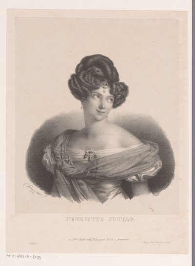 Portrett av Henriette Sontag av Anonymous