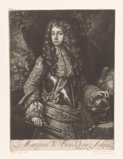 Portrett av Johan Frederick av Brandenburg-Ansbach Le Margraue de Brandebourg Anspac (tittel på objekt) av Anonymous