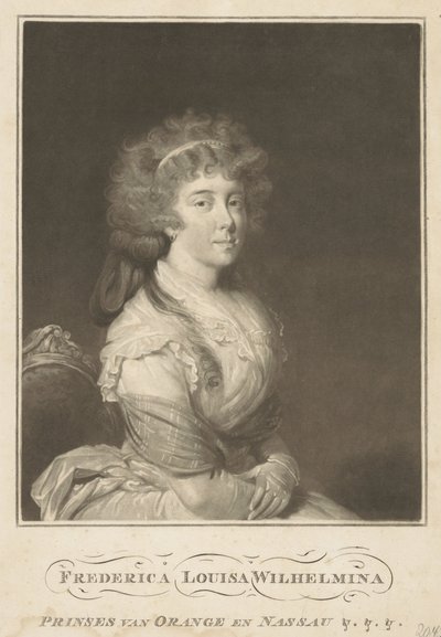 Portrett av Louise, prinsesse av Orange-Nassau av Anonymous