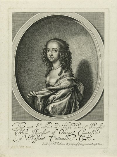 Portrett av Maria Henrietta Stuart av Anonymous