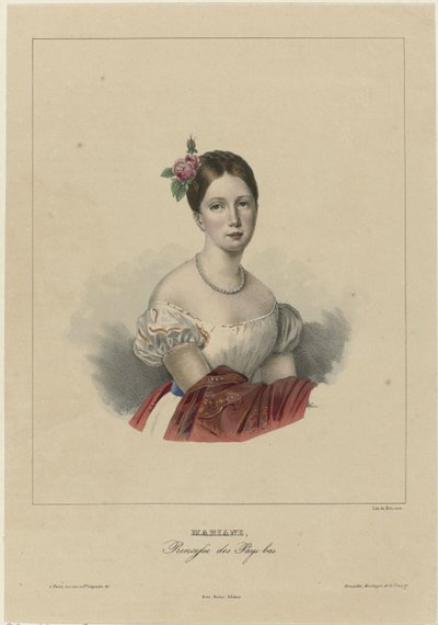 Portrett av Marianne, prinsesse av Nederland av Anonymous