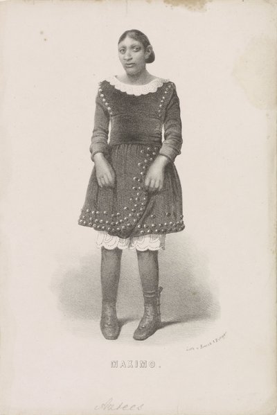 Portret van Máximo, 1857 Maximo (tittel på objekt) av Anonymous