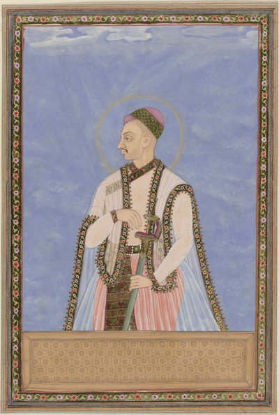 Portrett av Sultan Muhammad-Quli, sønn av Muhammad-Quli Padsha; etter sin far regjerte han over Golconda av Anonymous