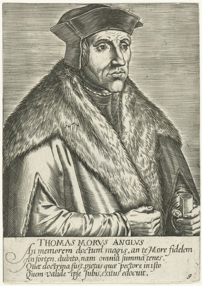 Portrett av Thomas More Thomas Morvs Anglvs (tittel på objekt) av Anonymous