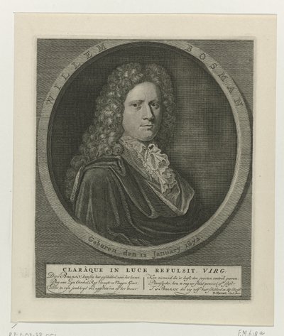 Portrett av Willem Bosman av Anonymous
