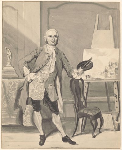 Portrett av maleren Jan ten Compe av Anonymous