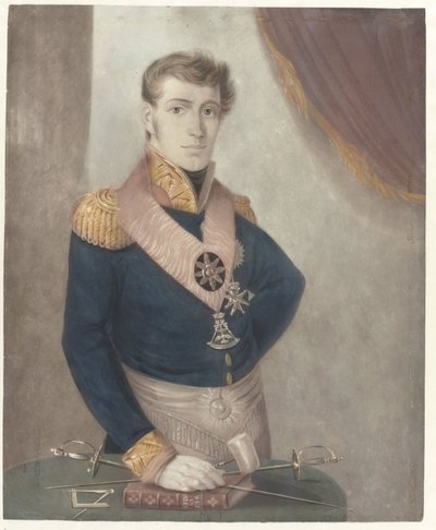 Prins Frederick av Nederland som stormester for frimurerne, 1817 av Anonymous