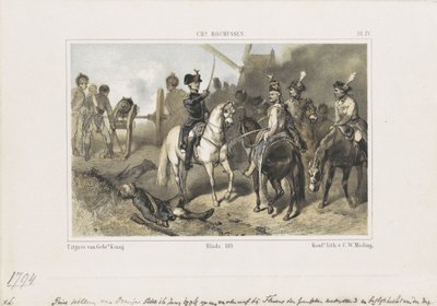 Prins William i slaget ved Fleurus, 1794 av Anonymous