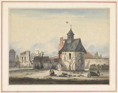 Hougoumont-ruinene Syv plater med Waterloo og omegn (serietittel) av Anonymous