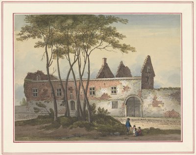 Ruin av gården til Le Caillou Syv plater med Waterloo og dens omgivelser (serietittel) av Anonymous
