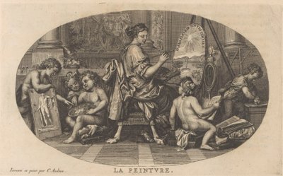 Schilderkunst Maleri (tittel på objekt) Cabinet of Fine Arts, eller samling av de vakreste trykk, gravert etter originalmaleriene (...) (serietittel) av Anonymous