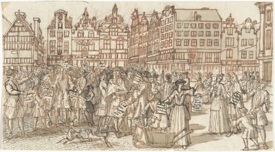 Kreditor og fattigforkjemper, 1720 The Great Scene of Folly (serietittel) av Anonymous