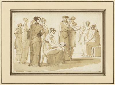 Scene i et tegneakademi av Anonymous