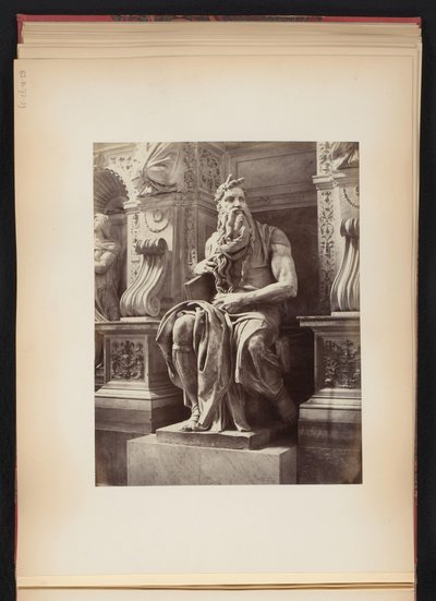 Skulptur av Moses av Michelangelo, monument til Julius II, S. Pietro in Vincoli i Roma, Italia av Anonymous
