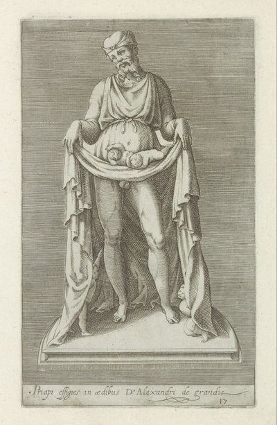 Skulptur av Priapus Bilde av Priapus i huset til Alexander den store (tittel på objekt) Antikke skulpturer i Roma (serietittel) Ikoner av de gamle statuene av byen Roma som er sett på offentlige steder (serietittel) av Anonymous