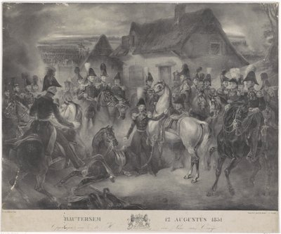 Slaget ved Boutersem, 1831 Bautersem 12. august 1831 (tittel på objekt) av Anonymous