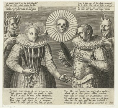 Tegneserie på den stive ruffen, ca. 1600 av Anonymous