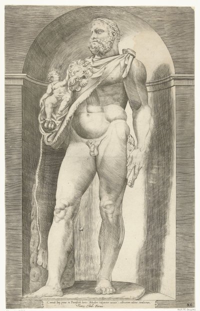 Statue av keiser Commodus som Hercules, Statue av Hercules og Telephos av Anonymous