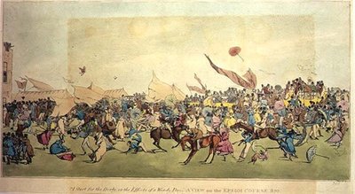 Start for Epsom or the Effects of a Windy Day, 1820 av Anonymous