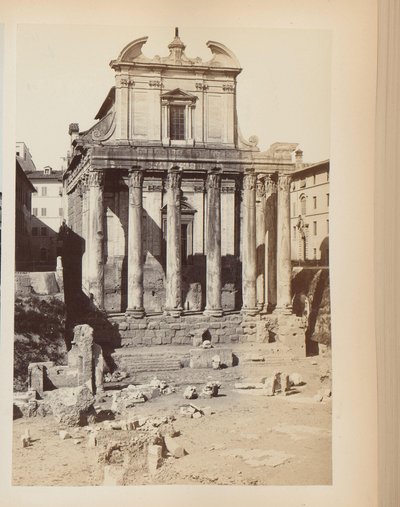 Antoninus og Faustinas tempel ved Forum Romanum i Roma, Italia av Anonymous