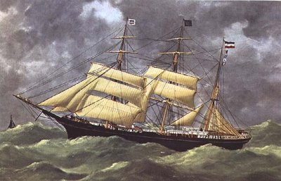 The Barque Dora (trykk) av Anonymous