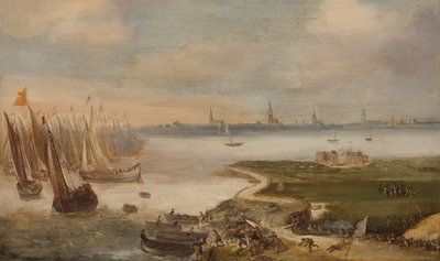 Det nederlandske nederlaget ved Blokkersdijk, nær Antwerpen, 1605 av Anonymous