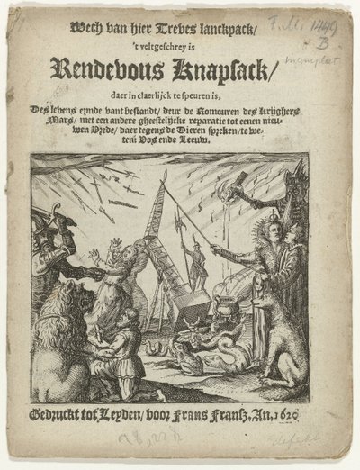 Tittelsiden til heftet: Rendevous Knapsack, 1620 av Anonymous