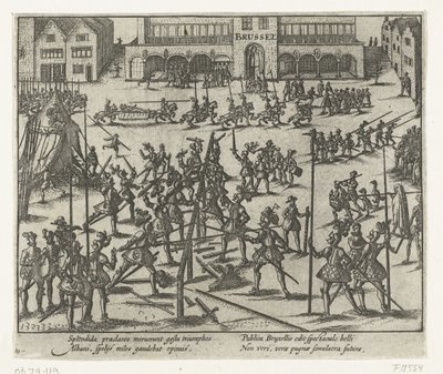 Turnering på Grand Place i Brussel, 1569 av Anonymous