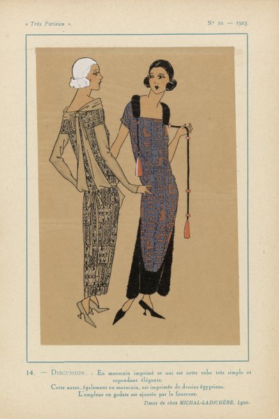 Meget parisisk, 1923, nr. 10: 14.- DISKUSJON. - På trykt marokkansk... av Anonymous