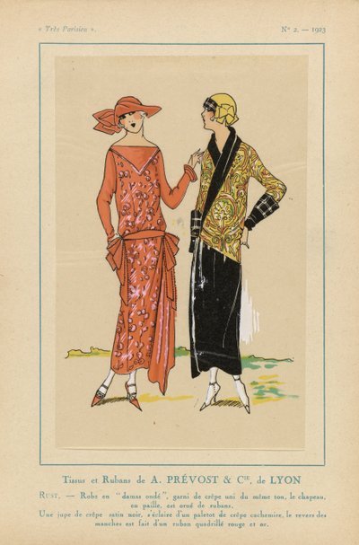 Very Parisian, 1923, nr. 2: Fabrics and Ribbons av A. PRÉVOST & CIE ... av Anonymous