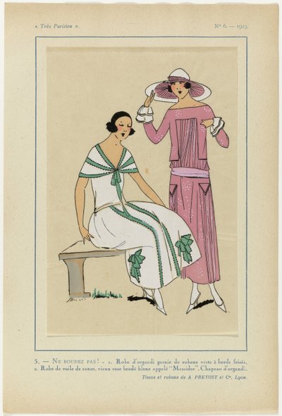 Very Parisian, 1923, No 6: 5.- DON'T SOUL! - 1. Organdy kjole... av Anonymous