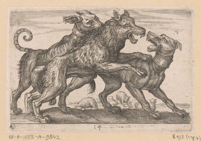 Twee honden in gevecht met een wolf Vechtende dieren (kopieën) (series title)   1370143   no       norwegian Successfully Translated  Original: Memorial to Admiral Sir Clowdisley Shovell Translat: Memorial to Admiral Sir Clowdisley Shovell 1226985 no norwe av Anonymous