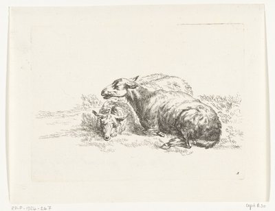 Twee liggende schapen Geiten en schapen naar N.P. Berchem (series title)   1369260   no       norwegian Successfully Translated  Original: Men who served for the British during the East Africa Campaign Translat: Men who served for the British during the Ea av Anonymous