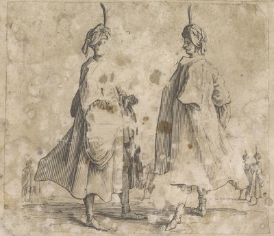 To menn i kapper med turbaner på hodet Costume Studies (serietittel) av Anonymous