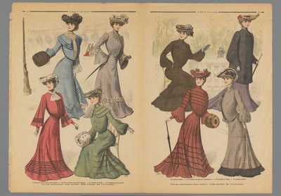 To sider fra La Mode du Petit Journal, 10. november 1902 av Anonymous