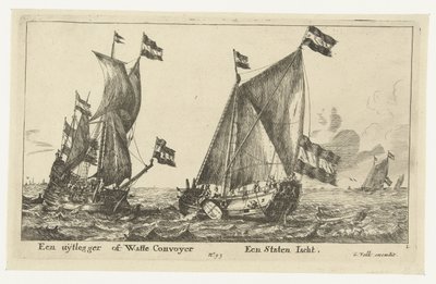 To skip: en statsyacht og en tolk An Explainer eller Watte Convoyer A States Yacht (tittel på objekt) av Anonymous