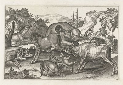 kampdyr Firebeinte dyr (serietittel) Animalivm Qvaddrvpedvm (serietittel) av Anonymous
